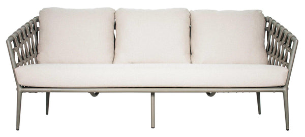 Andaman 3 Seat Sofa - Light Gray Outdoor Sofa Outdoor Sofas & Loveseats LOOMLAN By Seasonal Living