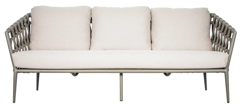 Andaman 3 Seat Sofa - Light Gray Outdoor Sofa Outdoor Sofas & Loveseats LOOMLAN By Seasonal Living