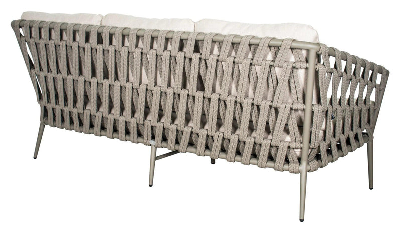 Andaman 3 Seat Sofa - Light Gray Outdoor Sofa Outdoor Sofas & Loveseats LOOMLAN By Seasonal Living