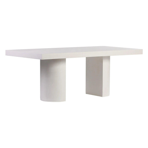 Andoo Dining Table - Ivory White Outdoor Dining Table Outdoor Dining Tables LOOMLAN By Seasonal Living