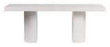 Andoo Dining Table - Ivory White Outdoor Dining Table Outdoor Dining Tables LOOMLAN By Seasonal Living