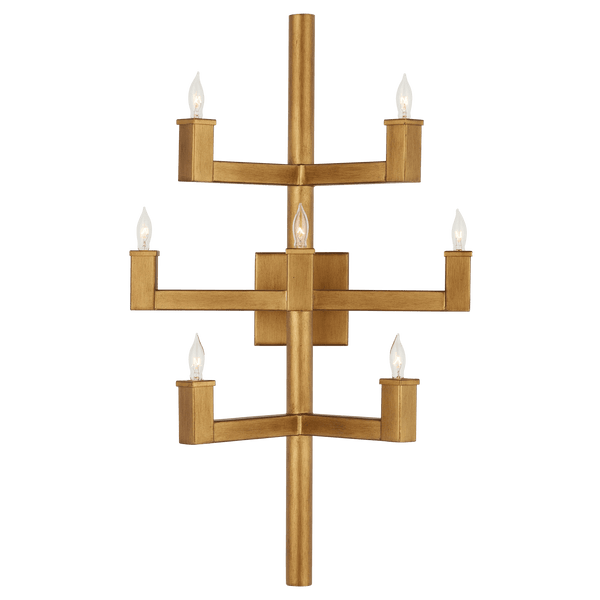 Andre Brass Wall Sconce Wall Sconces LOOMLAN By Currey & Co