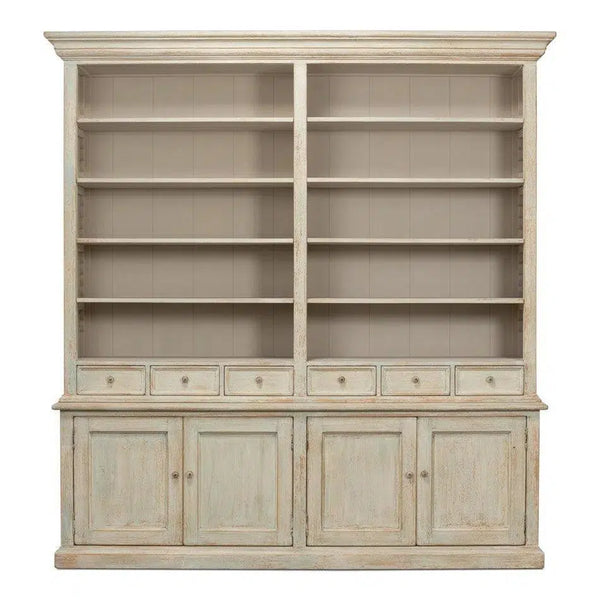 Angelique Bookcase With Cabinets and Drawers Bookcases LOOMLAN By Sarreid