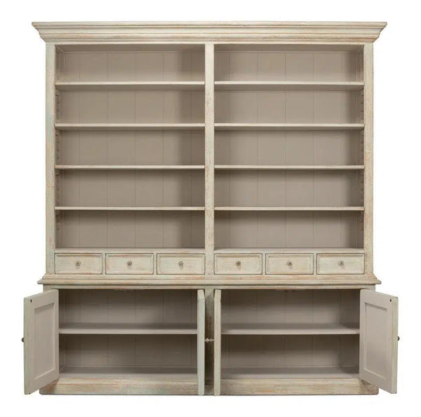 Angelique Bookcase With Cabinets and Drawers Bookcases LOOMLAN By Sarreid