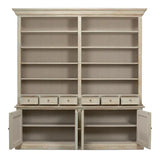 Angelique Bookcase With Cabinets and Drawers Bookcases LOOMLAN By Sarreid