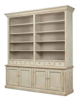 Angelique Bookcase With Cabinets and Drawers Bookcases LOOMLAN By Sarreid