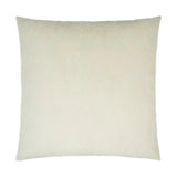 Angelou Solid Circular Dots Faux Fur Ivory Large Throw Pillow With Insert Throw Pillows LOOMLAN By D.V. Kap