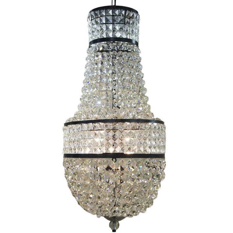 Anna Black Steel Chandelier Chandeliers LOOMLAN By Noir