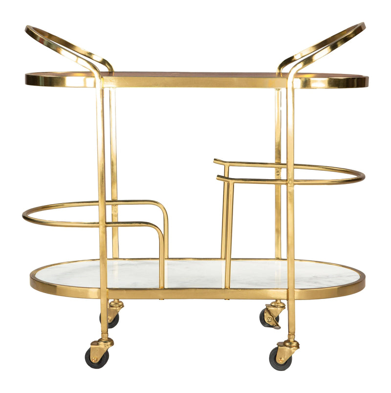 Antalya Bar Cart Multicolor Home Bar Carts LOOMLAN By Zuo Modern