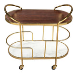 Antalya Bar Cart Multicolor Home Bar Carts LOOMLAN By Zuo Modern