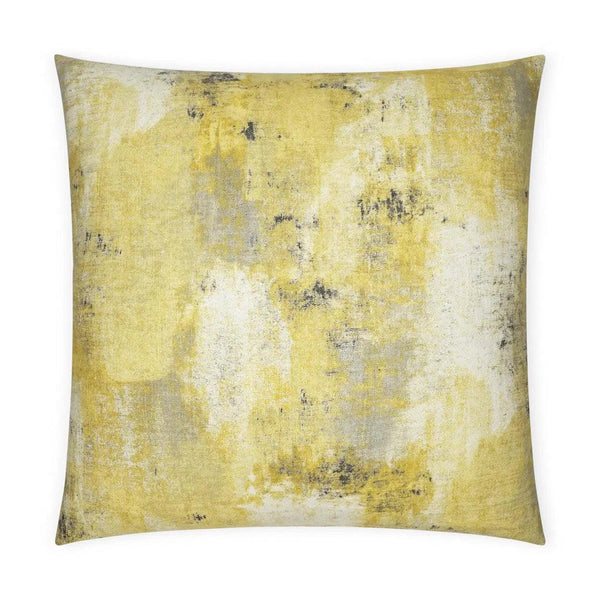 Antalya Yellow Abstract Yellow Large Throw Pillow With Insert Throw Pillows LOOMLAN By D.V. Kap