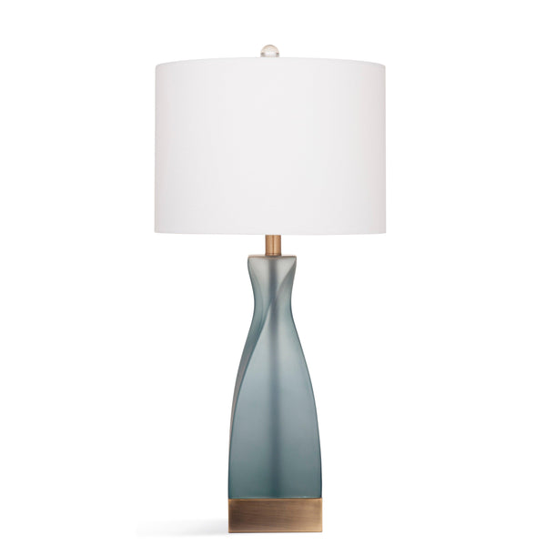 Anthea Glass Blue Table Lamp Table Lamps LOOMLAN By Bassett Mirror