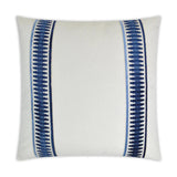 Antibes Blue Throw Pillow With Insert Throw Pillows LOOMLAN By D.V. Kap