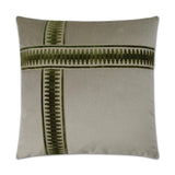 Antibes II Emerald Green Throw Pillow With Insert Throw Pillows LOOMLAN By D.V. Kap