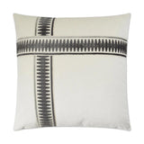 Antibes II Grey Throw Pillow With Insert Throw Pillows LOOMLAN By D.V. Kap