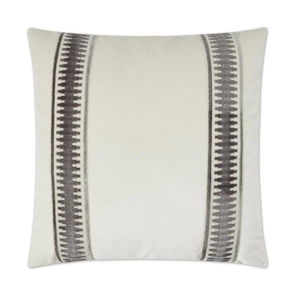 Antibes Off-White Throw Pillow With Insert Throw Pillows LOOMLAN By D.V. Kap