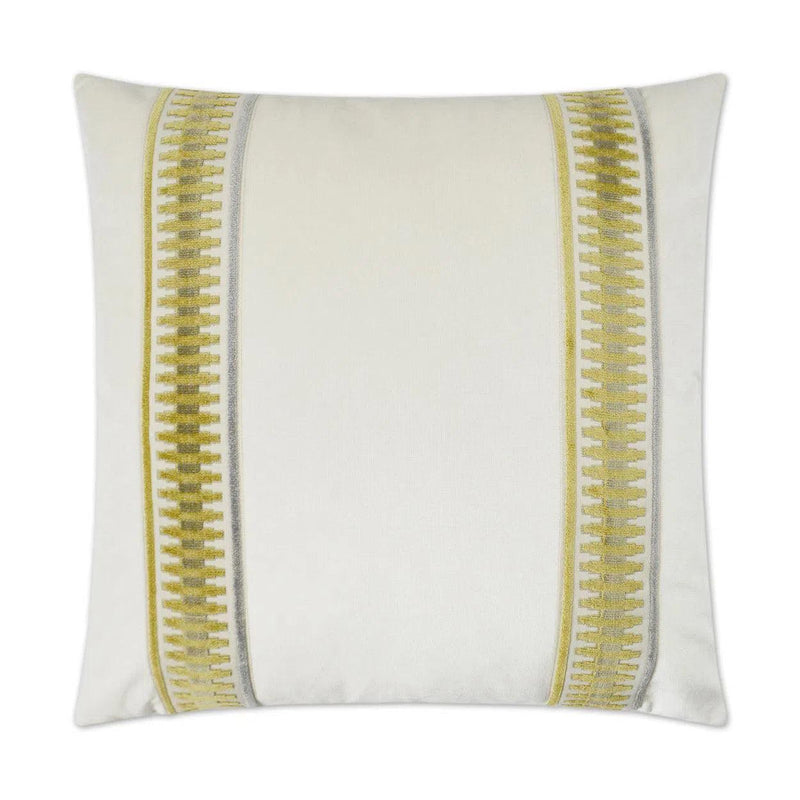 Antibes Yellow Throw Pillow With Insert Throw Pillows LOOMLAN By D.V. Kap