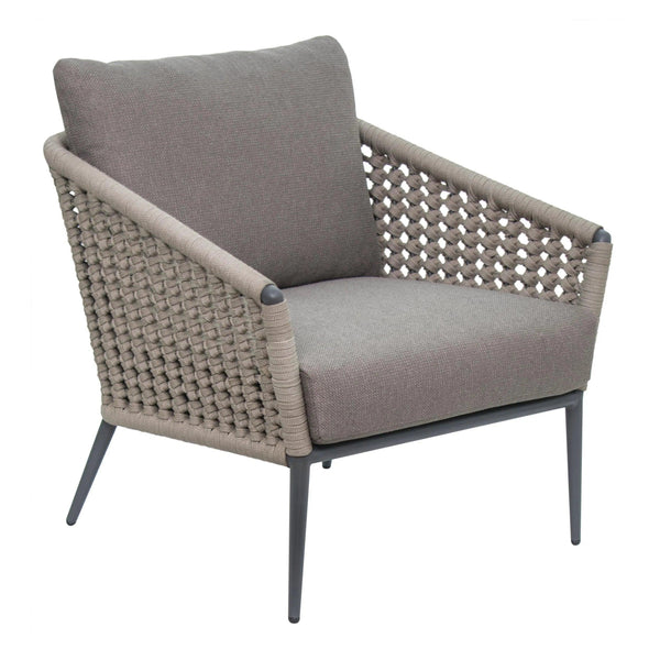 Antilles Lounge Chair - Dark Gray Outdoor Outdoor Lounge Chairs LOOMLAN By Seasonal Living