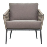 Antilles Lounge Chair - Dark Gray Outdoor Outdoor Lounge Chairs LOOMLAN By Seasonal Living