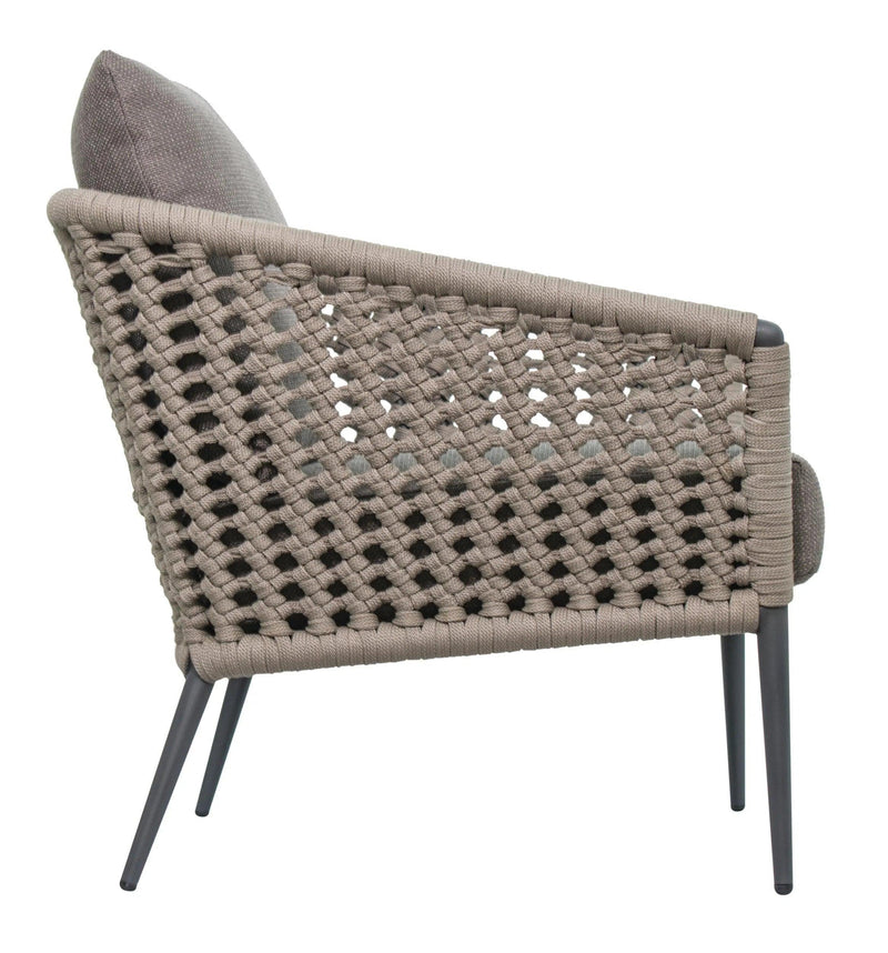 Antilles Lounge Chair - Dark Gray Outdoor Outdoor Lounge Chairs LOOMLAN By Seasonal Living