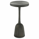 Antique Black Tulee Accent Table Side Tables LOOMLAN By Currey & Co