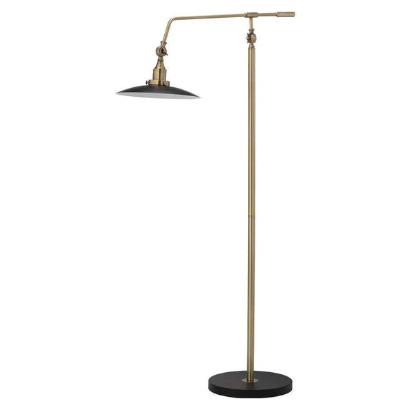 Antique Brass Aluminum Mid-Century Modern Floor Lamp Floor Lamps LOOMLAN By Jamie Young