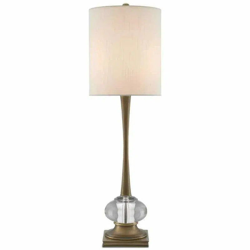 Antique Brass Clear Giovanna Table Lamp Table Lamps LOOMLAN By Currey & Co