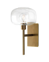 Antique Brass Clear Glass Scando Mod Sconce Wall Sconces LOOMLAN By Jamie Young