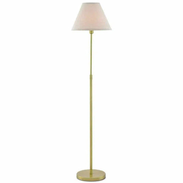 Antique Brass Dain Floor Lamp Floor Lamps LOOMLAN By Currey & Co