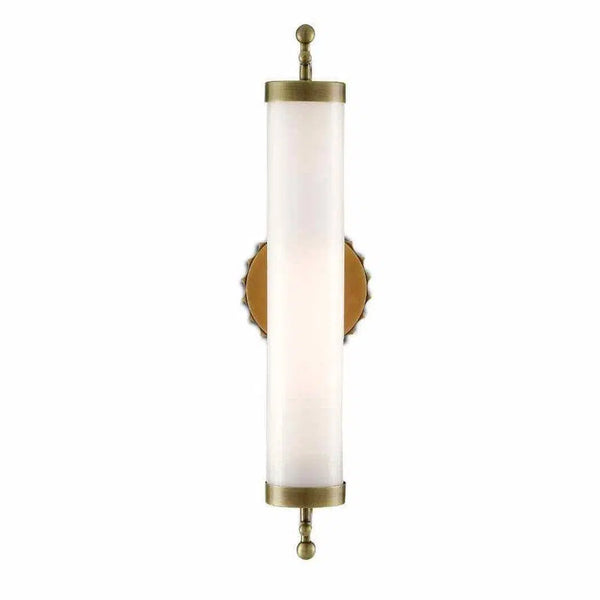 Antique Brass Latimer Brass Wall Sconce Barry Goralnick Wall Sconces LOOMLAN By Currey & Co