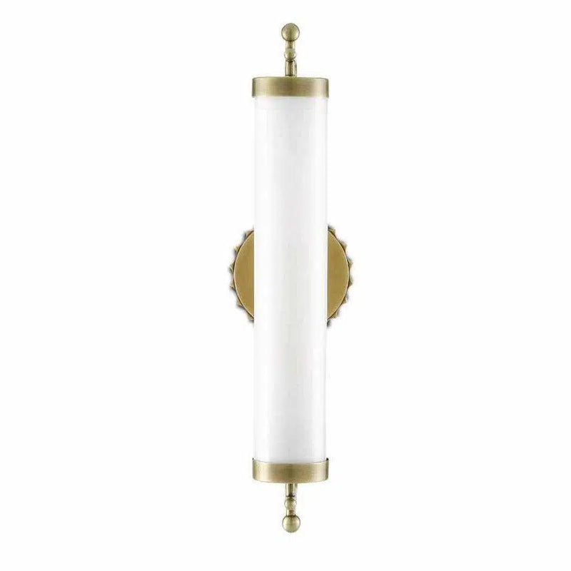 Antique Brass Latimer Brass Wall Sconce Barry Goralnick Wall Sconces LOOMLAN By Currey & Co