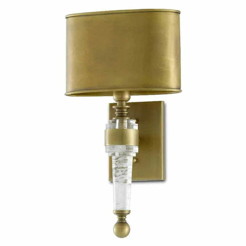 Antique Brass Lindau Wall Sconce Wall Sconces LOOMLAN By Currey & Co