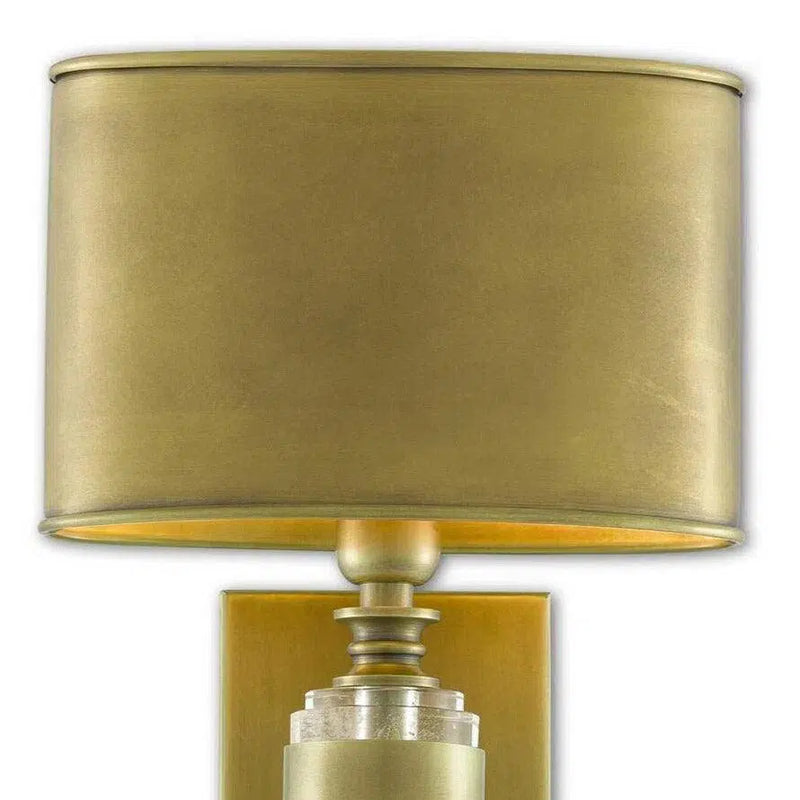 Antique Brass Lindau Wall Sconce Wall Sconces LOOMLAN By Currey & Co