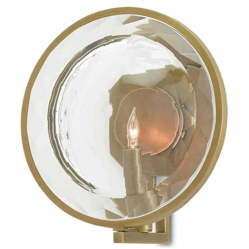 Antique Brass Marjie Scope Wall Sconce Marjorie Skouras Wall Sconces LOOMLAN By Currey & Co