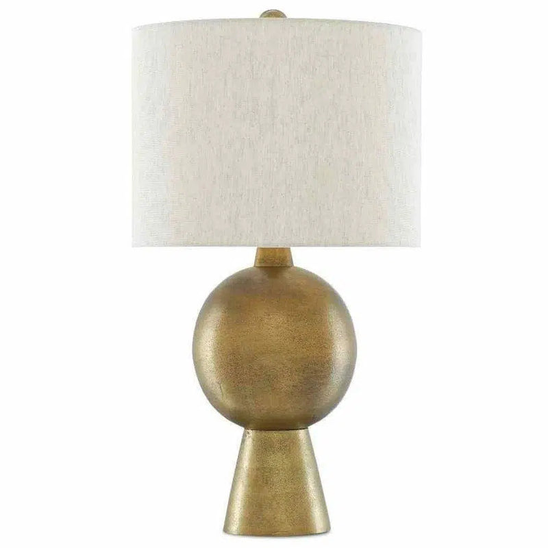 Antique Brass Rami Brass Table Lamp Table Lamps LOOMLAN By Currey & Co