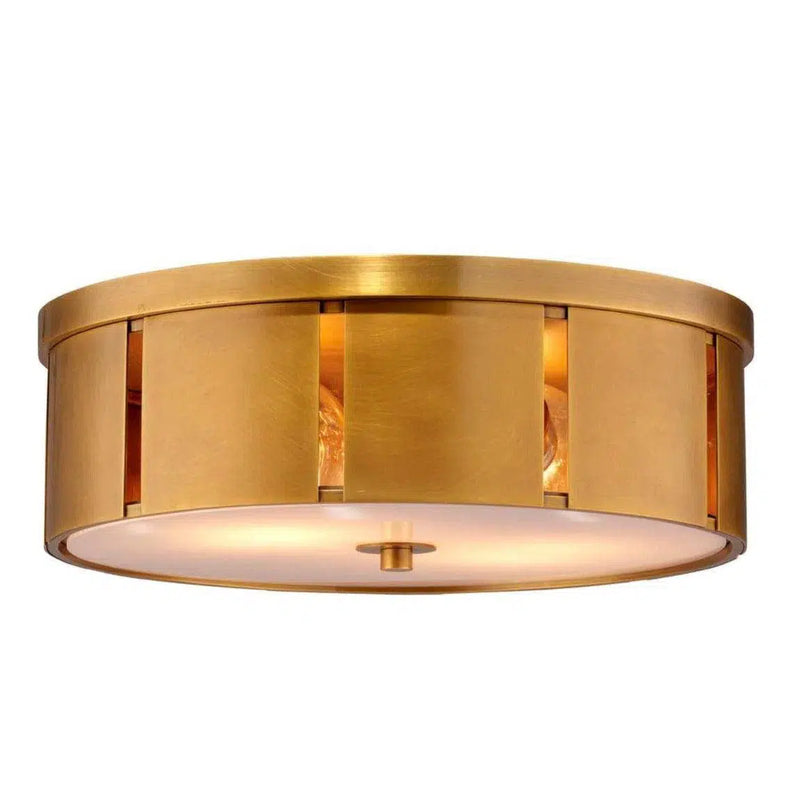 Antique Brass Small Orbit Flush Mount Ceiling Light Flush Mounts LOOMLAN By Jamie Young