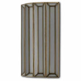 Antique Brass White Daze Wall Sconce Wall Sconces LOOMLAN By Currey & Co