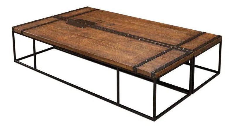 Antique Door Coffee Table Extra Large Size Reclaimed Wood Coffee Tables LOOMLAN By Sarreid