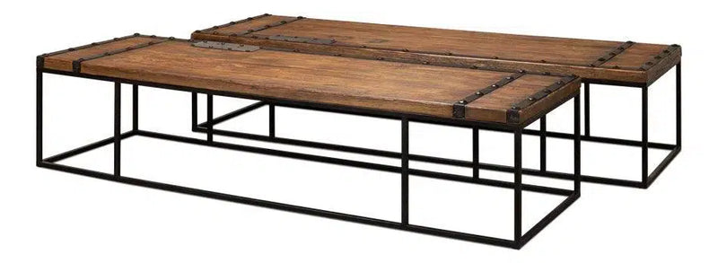 Antique Door Coffee Table Extra Large Size Reclaimed Wood Coffee Tables LOOMLAN By Sarreid