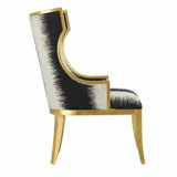 Antique Gold Garson Kona Chair Accent Chairs LOOMLAN By Currey & Co