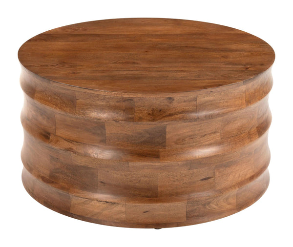 Antium Coffee Table Walnut Coffee Tables LOOMLAN By Zuo Modern