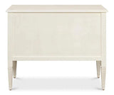 Antoinette Chest Of Two Drawers Distressed White Chests LOOMLAN By Sarreid