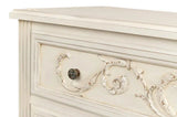 Antoinette Chest Of Two Drawers Distressed White Chests LOOMLAN By Sarreid