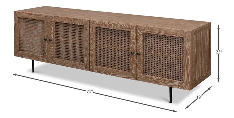 Anton Credenza TV Stand Cabinet for Living Room TV Stands & Media Centers LOOMLAN By Sarreid