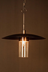 Anton Pendant, Metal with Aged Brass Finish Pendants LOOMLAN By Noir