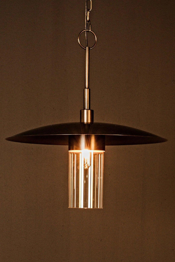 Anton Pendant, Metal with Aged Brass Finish Pendants LOOMLAN By Noir