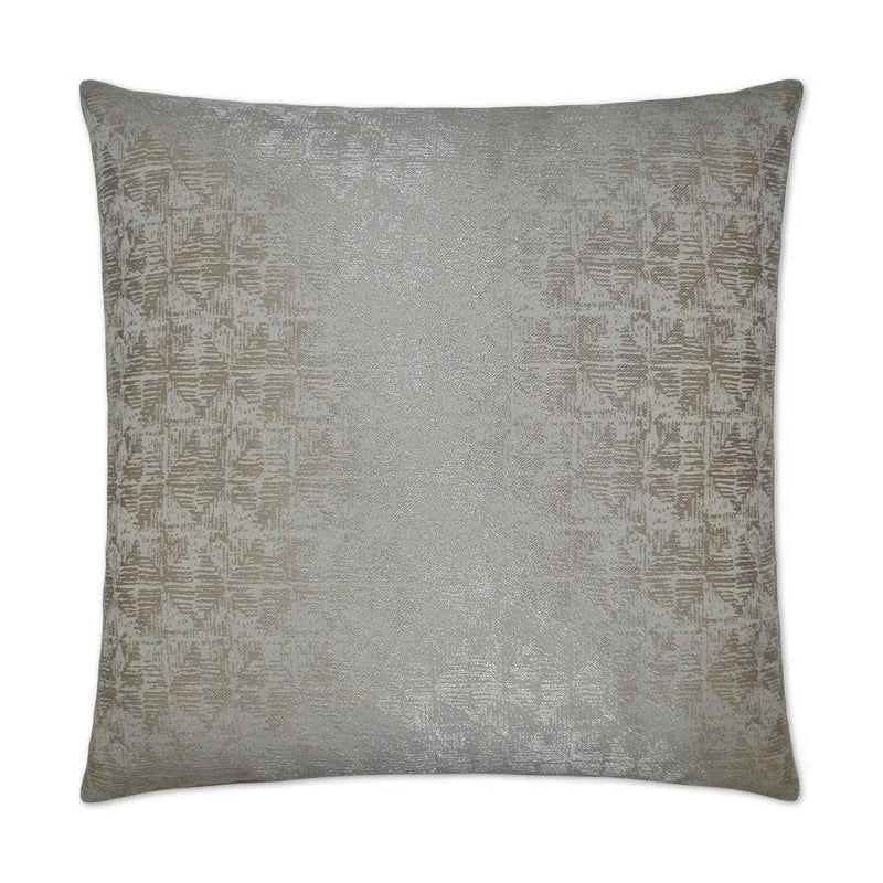 Anton Silver Throw Pillow With Insert Throw Pillows LOOMLAN By D.V. Kap