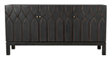 Anubis Black 3 Door Sideboard Sideboards LOOMLAN By Noir