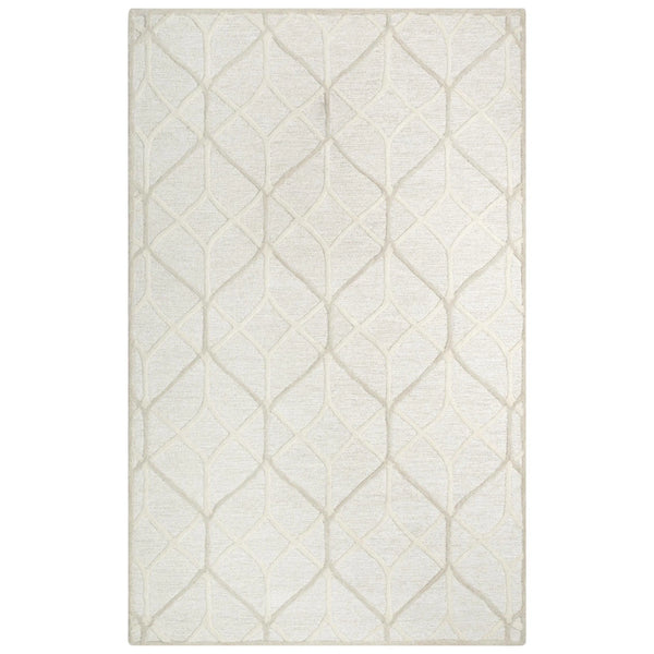 Apso Geometric Beige Living Room Rug Area Rugs LOOMLAN By LOOMLAN