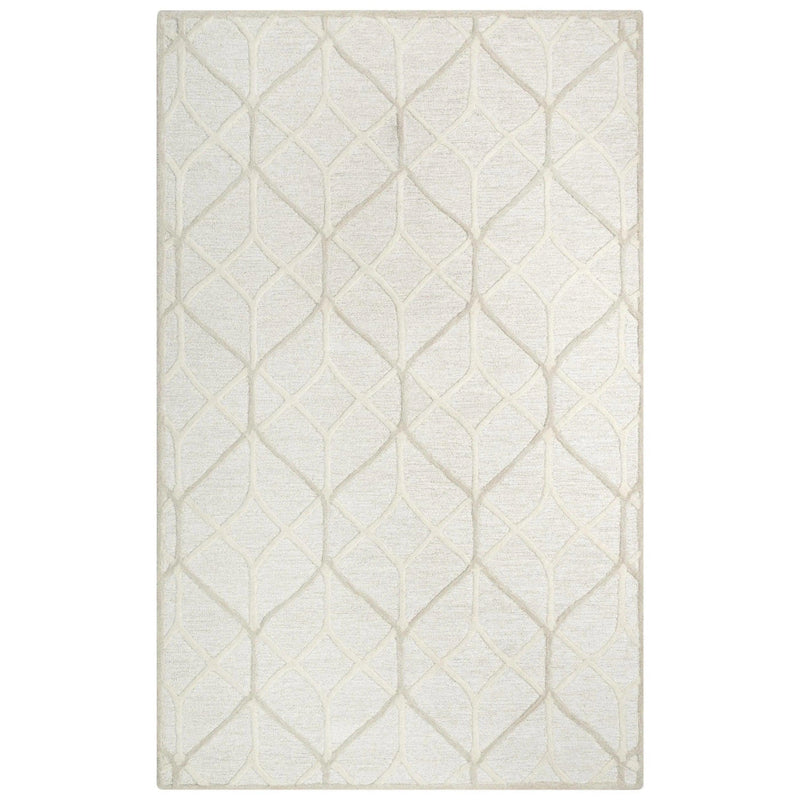 Apso Geometric Beige Living Room Rug Area Rugs LOOMLAN By LOOMLAN